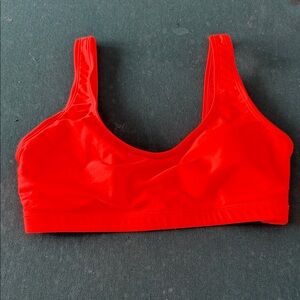 Vibrant Red Sports Bra for Women